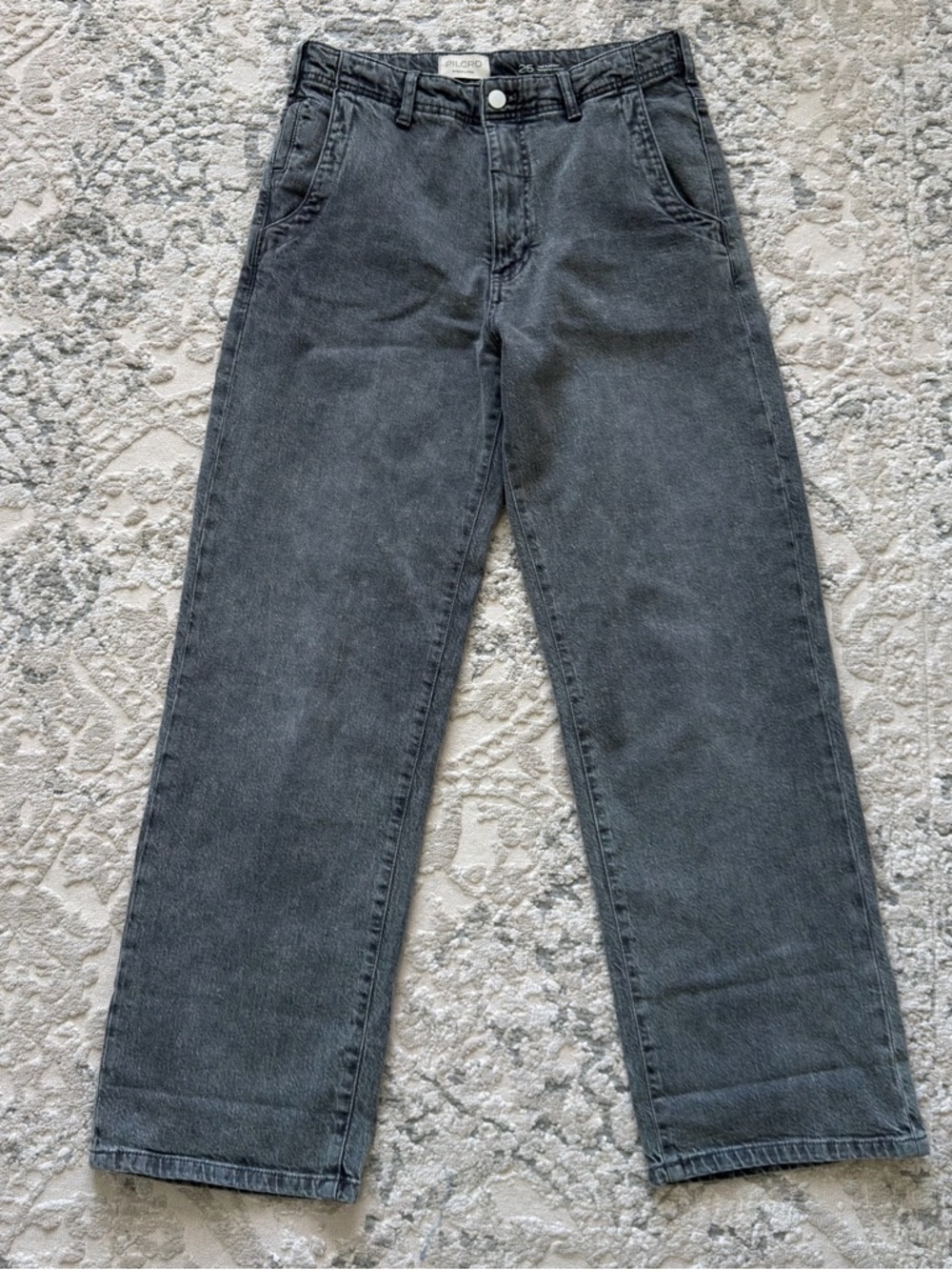 Anthropologie Pilcro Straight Wide Leg Jeans High Waisted Size 25 Women’s